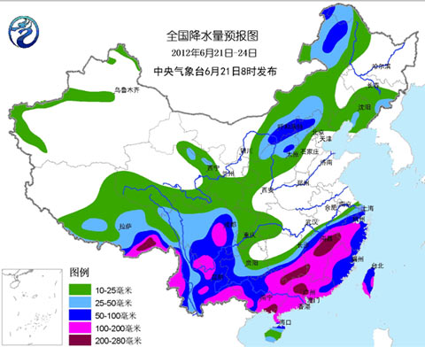 端午節(jié)期間江南華南西南將現(xiàn)強降雨 25日后雨帶北抬