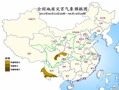 暴雨藍(lán)色預(yù)警：滇川魯遼等局部有暴雨