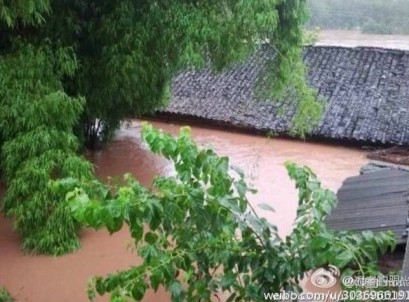 50年來最強暴雨襲擊潼南 潼南部分鄉(xiāng)鎮(zhèn)被洪水淹沒