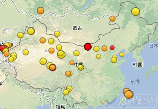 內蒙古阿拉善左旗發(fā)生3.1級地震