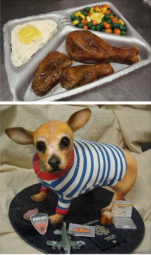 美國(guó)一蛋糕師做的蛋糕