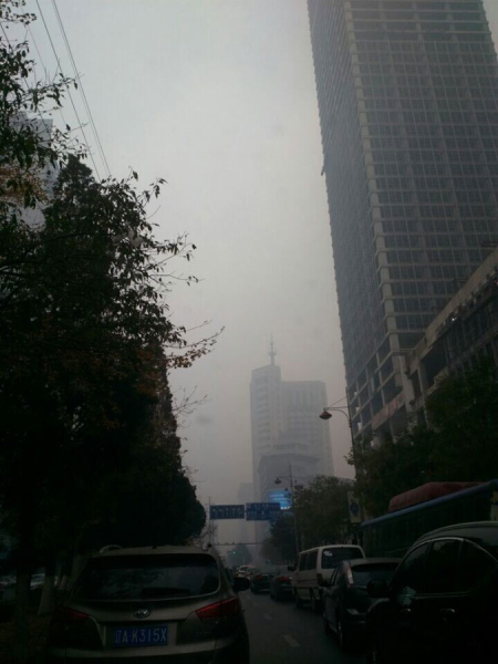 沈陽(yáng)霧霾指數(shù)爆表