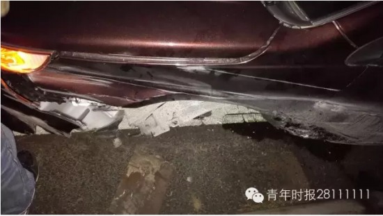 車(chē)子掉了一個(gè)輪 轎車(chē)只剩3個(gè)輪子