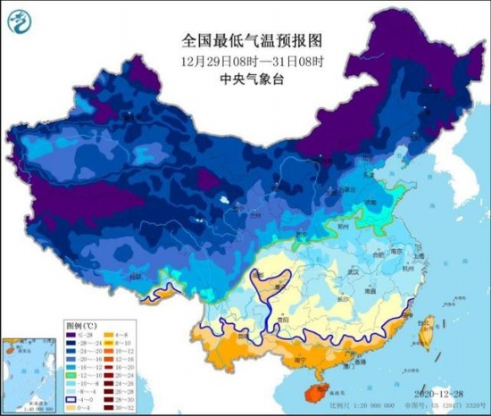 寒潮橙色預警!寒潮天氣繼續影響中國