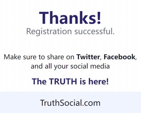 特朗普的新社交媒體平臺(tái)Truth Social